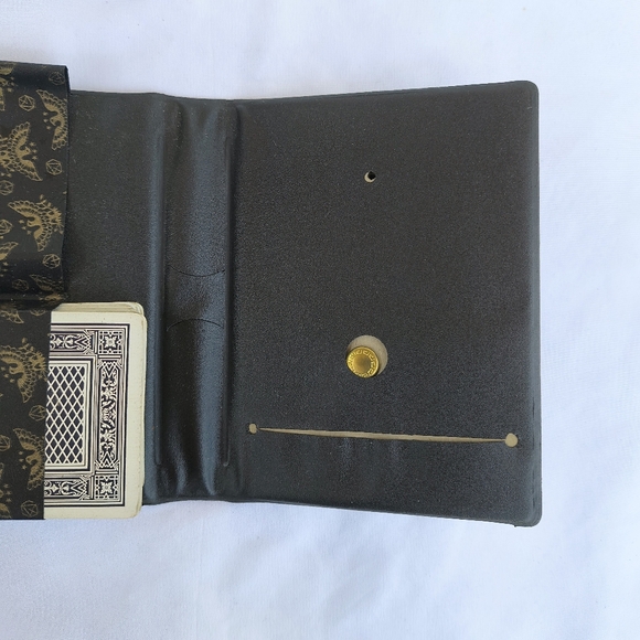 VINTAGE | Double Deck Playing Card Wallet Case With Cards - Picture 6 of 10
